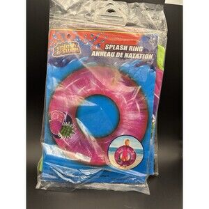 Splash N Swim Pool Splash Rings  Pink Pineapple Set In 3  Pool Beach Inflatables